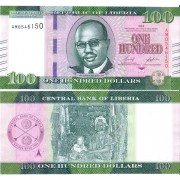 Либерия бона (041b) 100 долларов 2022