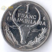 Мадагаскар 1965-2002 1 франк