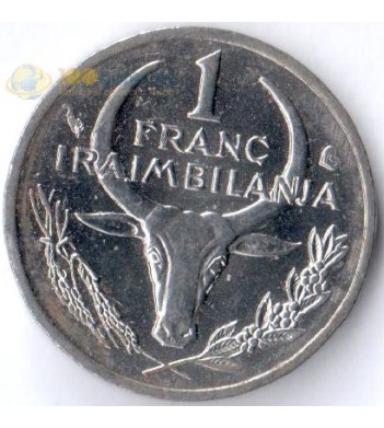 Мадагаскар 1965-2002 1 франк