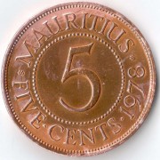 Маврикий 1978 5 центов