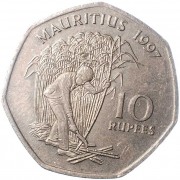 Маврикий 1997-2000 10 рупий