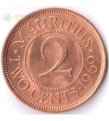 Маврикий 1969 2 цента