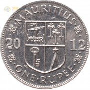 Маврикий 2012 1 рупия