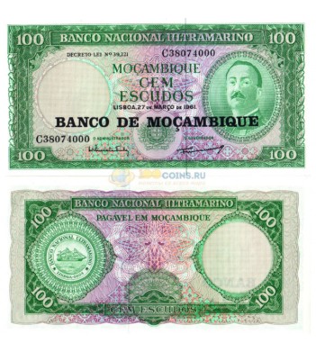 Мозамбик бона (109) 100 эскудо 1961