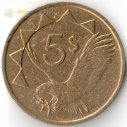 Намибия 1993-2015 5 долларов Орлан белохвост