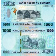 Руанда бона (39) 1000 франков 2019