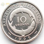 Сьерра-Леоне 1996 10 леоне Рыбы