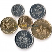 Свазиленд 2015 набор 6 монет