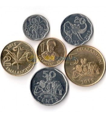 Свазиленд 2015 набор 6 монет