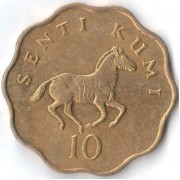 Танзания 1984 10 сенти Зебра Танзания 1984 10 сенти Зебра