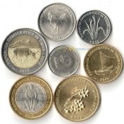 Восточный Тимор 2003-2017 набор 7 монет