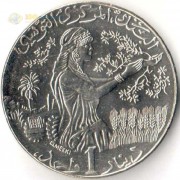 Тунис 1996-2013 1 динар Тунис 1996-2013 1 динар