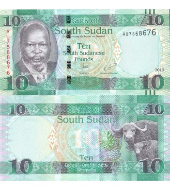 Южный Судан бона (012b) 10 фунтов 2016