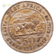 Восточная Африка 1924 1/2 шиллинга