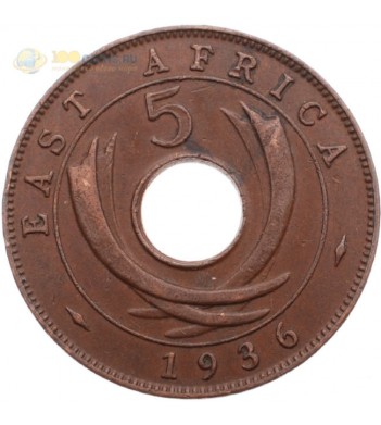 Восточная Африка 1936 5 центов