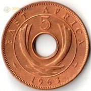Восточная Африка 1955-1963 5 центов