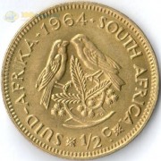 ЮАР 1961-1964 1/2 цента ЮАР 1961-1964 1/2 цента