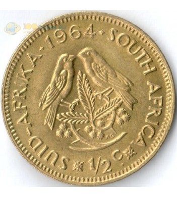 ЮАР 1961-1964 1/2 цента