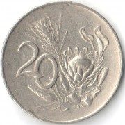 ЮАР 1965-1969 20 центов SUID-AFRIKA ЮАР 1965-1969 20 центов SUID-AFRIKA