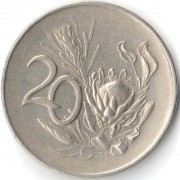 ЮАР 1965-1969 20 центов SOUTH AFRICA ЮАР 1965-1969 20 центов SOUTH AFRICA