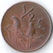 ЮАР 1975 1/2 цента ЮАР 1975 1/2 цента