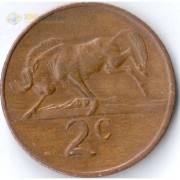ЮАР 1979 2 цента Антилопа Гну ЮАР 1979 2 цента Антилопа Гну