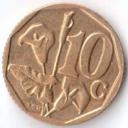 ЮАР 1997 10 центов ЮАР 1997 10 центов