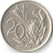 ЮАР 1970-1990 20 центов (F-VF) ЮАР 1970-1990 20 центов (F-VF)