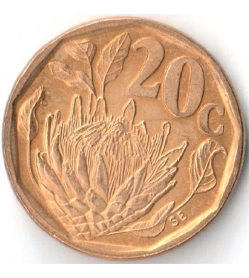 ЮАР 1990-1995 20 центов