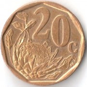 ЮАР 1996-2000 20 центов ЮАР 1996-2000 20 центов