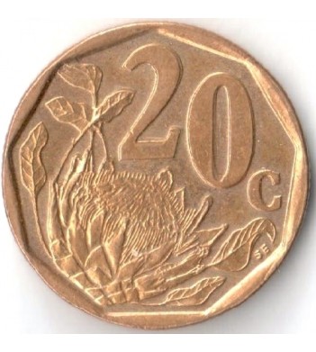 ЮАР 1996-2000 20 центов