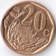 ЮАР 2005 20 центов ЮАР 2005 20 центов