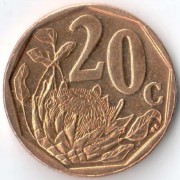 ЮАР 2009 20 центов