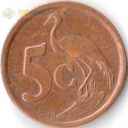 ЮАР 2003 5 центов Африканская красавка ЮАР 2003 5 центов Африканская красавка