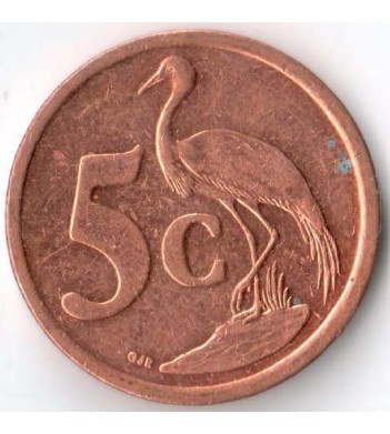 ЮАР 2009 5 центов Африканская красавка