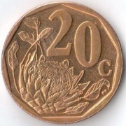 ЮАР 2010 20 центов