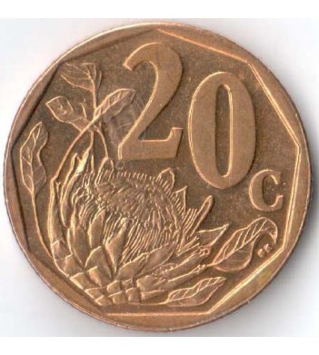 ЮАР 2010 20 центов Ningizimu Afrika