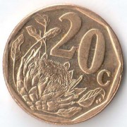 ЮАР 2016 20 центов