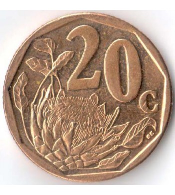 ЮАР 2017 20 центов Afrika Borwa