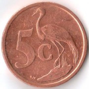 ЮАР 2011 5 центов Африканская красавка