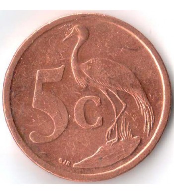 ЮАР 2011 5 центов Африканская красавка