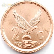 ЮАР 1996-1997 2 цента Орел ЮАР 1996-1997 2 цента Орел