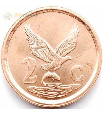 ЮАР 1996-1997 2 цента Орел