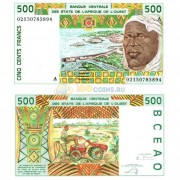 Западная Африка 500 франков 2002 (A - Кот-д’Ивуар) Западная Африка 500 франков 2002 (A - Кот-д’Ивуар)