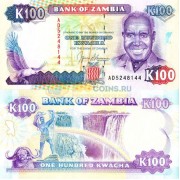 Замбия бона (034) 100 квача 1991 Замбия бона (034) 100 квача 1991