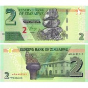 Зимбабве бона (101) 2 доллара 2019