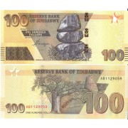 Зимбабве бона (106) 100 долларов 2020