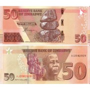 Зимбабве бона (105) 50 долларов 2020