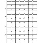 Лист для монет 70 ячеек Оптима (стандарт)