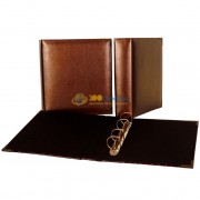 Папка (формат Оптима) иск.кожа (коричневая) d50